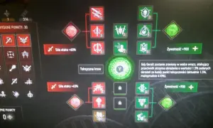 Drzewko umiejętności Wiedźmina 3: siła ataku +60%, toksyczna krew i żywotność +900. To najlepszy build wiedzmin 3 dla gracza.