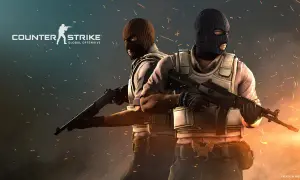 Dwóch zamaskowanych graczy Counter-Strike: Global Offensive z bronią, gotowych do akcji. Idealny obrazek do poradnika CS GO.