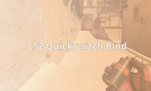 CS2 Quickswitch Bind. Gracz trzyma granat dymny, gotowy do użycia bind na qq.