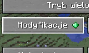 Ekran gry Minecraft z opcją "Modyfikacje", która jest kluczem do tego, jak wgrać mody do Minecraft.