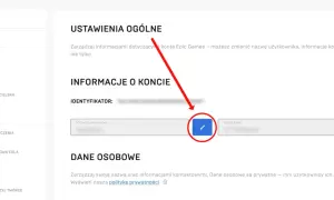 Zmiana nicku Fortnite w ustawieniach konta Epic Games. Kliknij ikonę edycji obok wyświetlanej nazwy, aby zmienić swój nick.