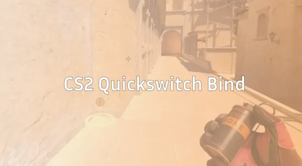 CS2 Quickswitch Bind. Gracz trzyma granat dymny, gotowy do użycia bind na qq.