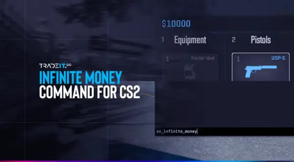 Komenda na nieskończony czas w CS2: sv_infinite_money. Zdobądź nieograniczone fundusze na wyposażenie i broń, jak USP-S.