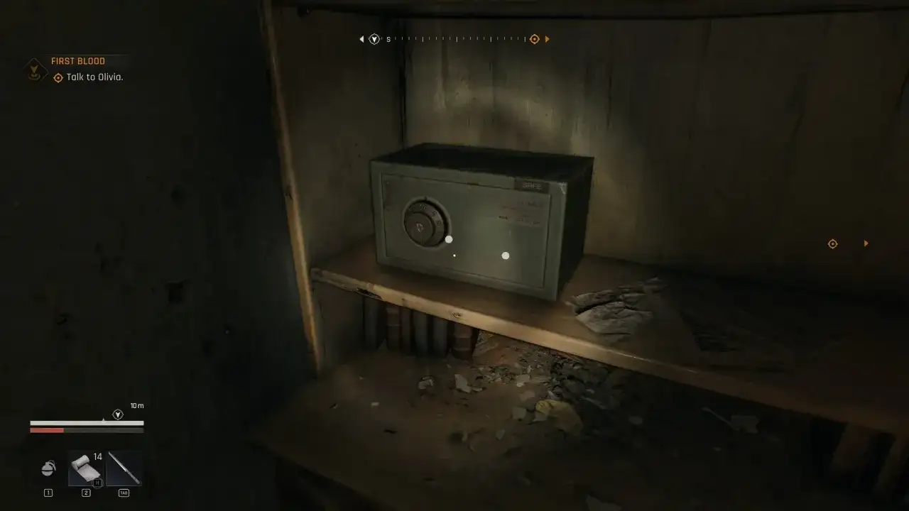 Skarbiec w grze Dying Light, być może zawiera ważne kody.