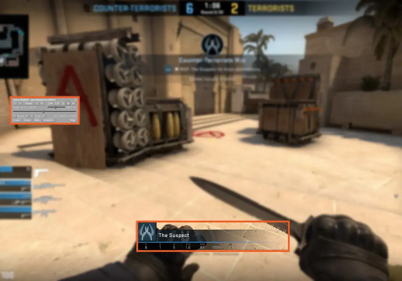 Gra CS GO, gracz