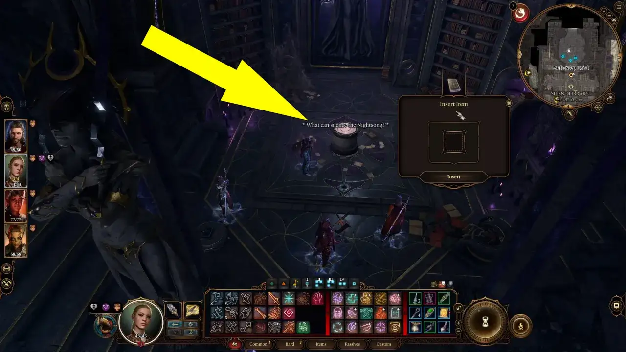 Postać w grze Baldur's Gate 3 rozwiązuje zagadkę nocy bg3, szukając odpowiedzi na pytanie