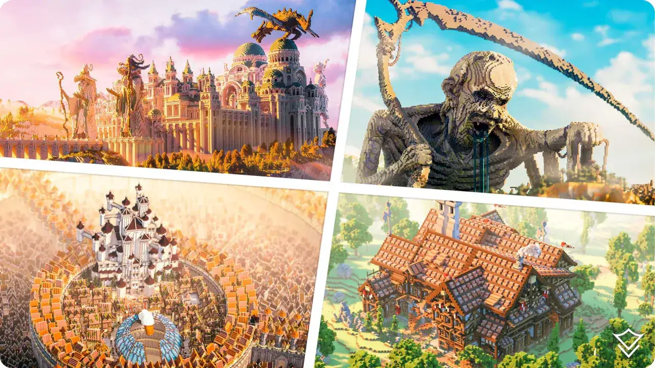 Niesamowite budowle w Minecraft: od smok&oacute;w i zamk&oacute;w po mroczne postaci. Zobacz, co można zbudować w MC!