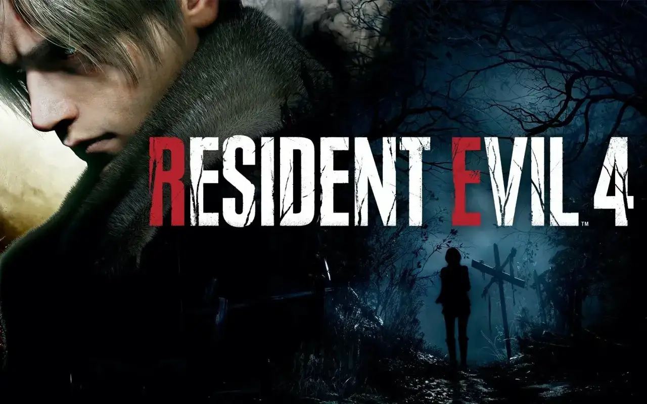 Leon S. Kennedy w mrocznym lesie, logo Resident Evil 4 Remake. Czekamy na polskie spolszczenie!